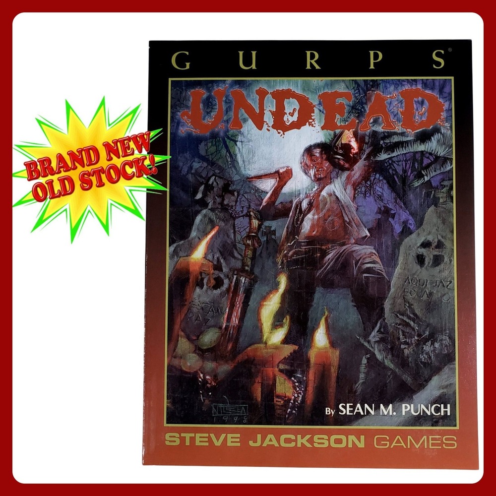 Steve Jackson Games GURPS Undead‎ 1st Edition RPG Book Sean Punch NEW
